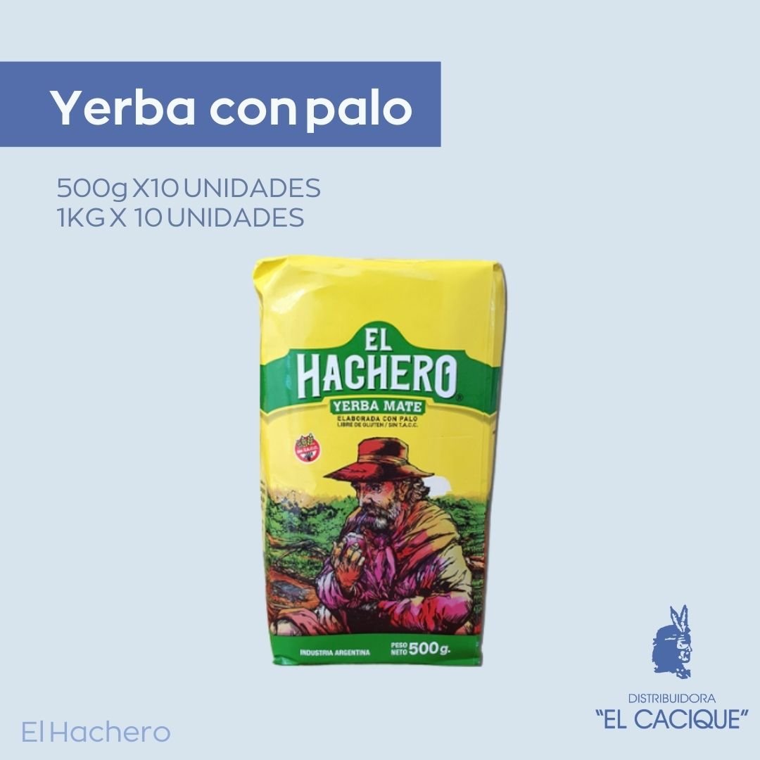 YERBA EL HACHERO 10 X 1/2 KG.